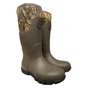 Mossy Oak/Country DNA/Tarmac - Habit Men's All-Weather Waterproof Rubber Boot, F